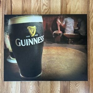 Photo canvas print - Guinness beer in bar - 20x 16